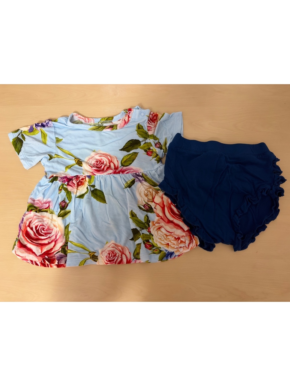 Posh Peanut Country Rose Bummie Set